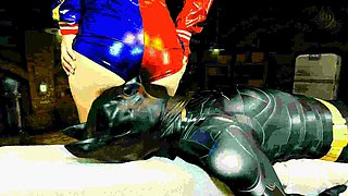 Harley Quinn Farts In Batmans Face And Pegs Him!