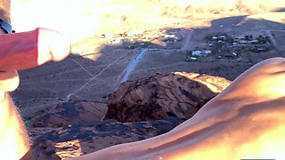 Hot babe Sophie Paris having horny solo toy masturbation