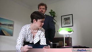 Small Petite Secretary Gets Fucked Hard