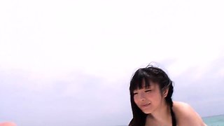 Sexy Asian DT and sixty nine on the seashore with Hina