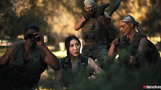 Army Episodes - Machine Gunner Reality Military sex Episode 3 - Luna Star, Kira Noir, Jade Kush