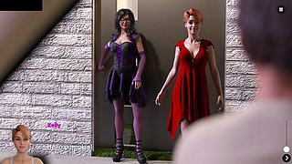 Blonde Slutty Stepmom Blowjob & Sex in the Public Restroom - the Spellbook Pure 15 Animated Porn Gameplay