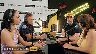 Horny girls Alexis Fawx & Alexis Tae have their bungholes crammed after the greatest podcast - brazzers