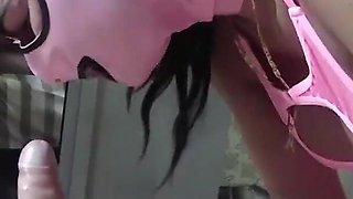 The Perfect MILF Blowjob in Fishnet Stockings and High Heels with Cum Swallowing