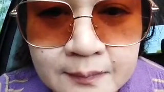 sexy Molly waiting friend and she pee on public road