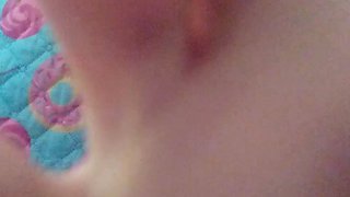 Cumshot amateur MILF suck and jerks dude in the bedroom