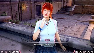 Female orgasm, animation sex, big boobs moms