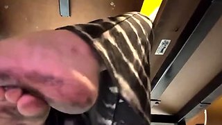 Maitresse Madelines solo foot fetish POV