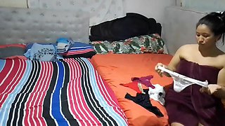 My Stepson Looks at My Clothes, I Seduce Him to Get Fucked with His Big Cock in My Ass