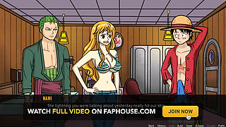 One Slice of Lust (one Piece) V1.6 Part 3 Nico Robin Naked Body Taking Sun