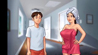 Step-mom Bagiraa gets naughty in the laundry with some plumbing fun