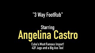 Big Babes Angelina Castro Virgo Peridot Give BBC Footjob