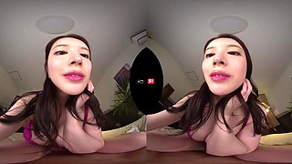 Busty asian babe VR porn perverted clip