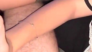 Homemade Slobbery Blowjob with Russian Conversation, Cum in Mouth After Jerking off Before Bed