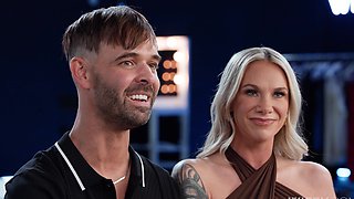 Chocolate Rod fucks the hot wife of Kaci Kennedy in interracial scene