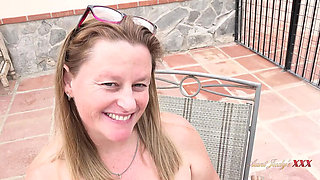 Busty MILF Marie X POV Blowjob in Lingerie - British Real Estate Agent Sucks Your Cock