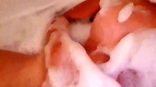 German Teen's Bathtub Masturbation ASMR