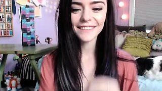 Brunette Solo Webcam Masturbation