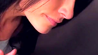 Ashli Ames gets huge cock to suck from gloryhole