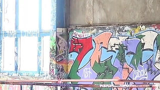 German Scout - Skinny MILF Allatra Pickup and Rough Fuck at Lost Place Berlin