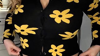 Beautiful blonde nanny and big boobed blonde MILF get pumped