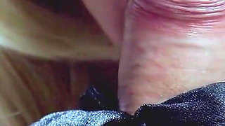 In Love with Those Satin Gloves. Erotic and Slow Blowjob for My Husband