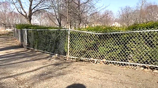 Outdoor Public Masturbation on a Park Bench