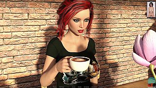 Curvy big boob teen mom gets playful in 3D animation