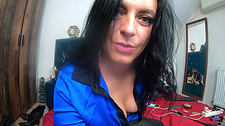 Milfycalla - Foot Fetish & Leather Pants Tease in Bed - Episode 315 (solo)