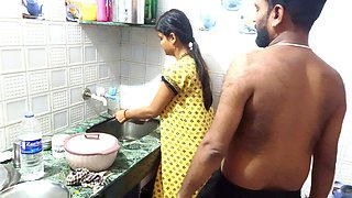 Indian Girl Has Hard Sex in Kitchen Mumbai