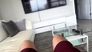 Slutty Step Sister Cums Home from College Creampie