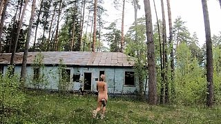 Blonde Solo Babe in Abandoned House