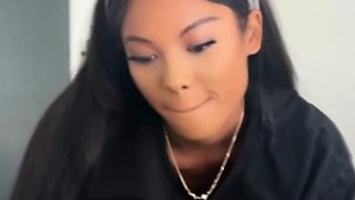 Busty brunette pornstar babe enjoys in