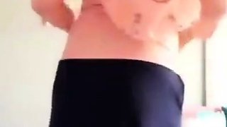 Turkish Arab in Hijab and Turban Performs a Striptease