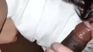 FFM Threesome Sucking BBC While One Sucking on His Hardcock