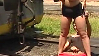 Double Blowjob Ending in Facial Cumshot