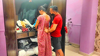 Kamwali bibi tried to theft and was punished fuck by landlord .