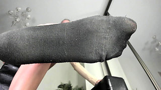 Black Socks in Long Feet