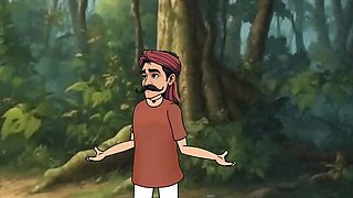 Hot Hindi Cartoon Sex - Raju Coconut Paniwala & Poonam Fuck in Forest Part 2