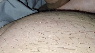 Step mom hand slip into step son dick without shame in bed