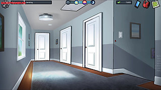 Two Pervert Tenants Caught Their Horny Landlady Masturbating in Her Room - Summertime Saga 3D Animated Porn Game