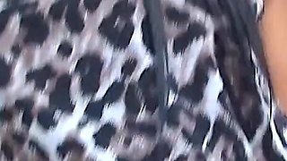 Sexy Brunette Teen Kattye Flashing Boobs and Pussy at the Park