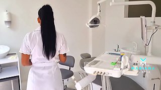 Horny dentist nails her patient - Mariana Martix