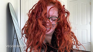 long, red curly hair teasing, seduction, and riding you pov - full video on Veggiebabyy Manyvids