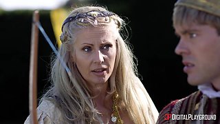 Jasmine Jae's Fierce Battle in a Fantasy Scene