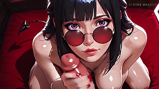ATKINS HEAVEN - Succubus Eagerly Sucks Your Cock Until She Gets Covered In Cum