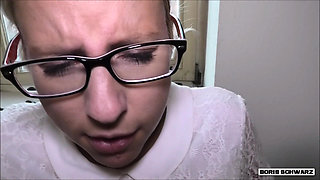 BORIS SCHWARZ: Office Creampie! Blonde secretary spreads her legs...