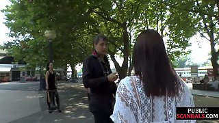 Cute 21yo babe got humiliated in public