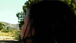 Big boobed ebony doll fucked in the desert