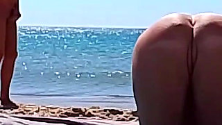 Stepmom and Stepson Beach Sex